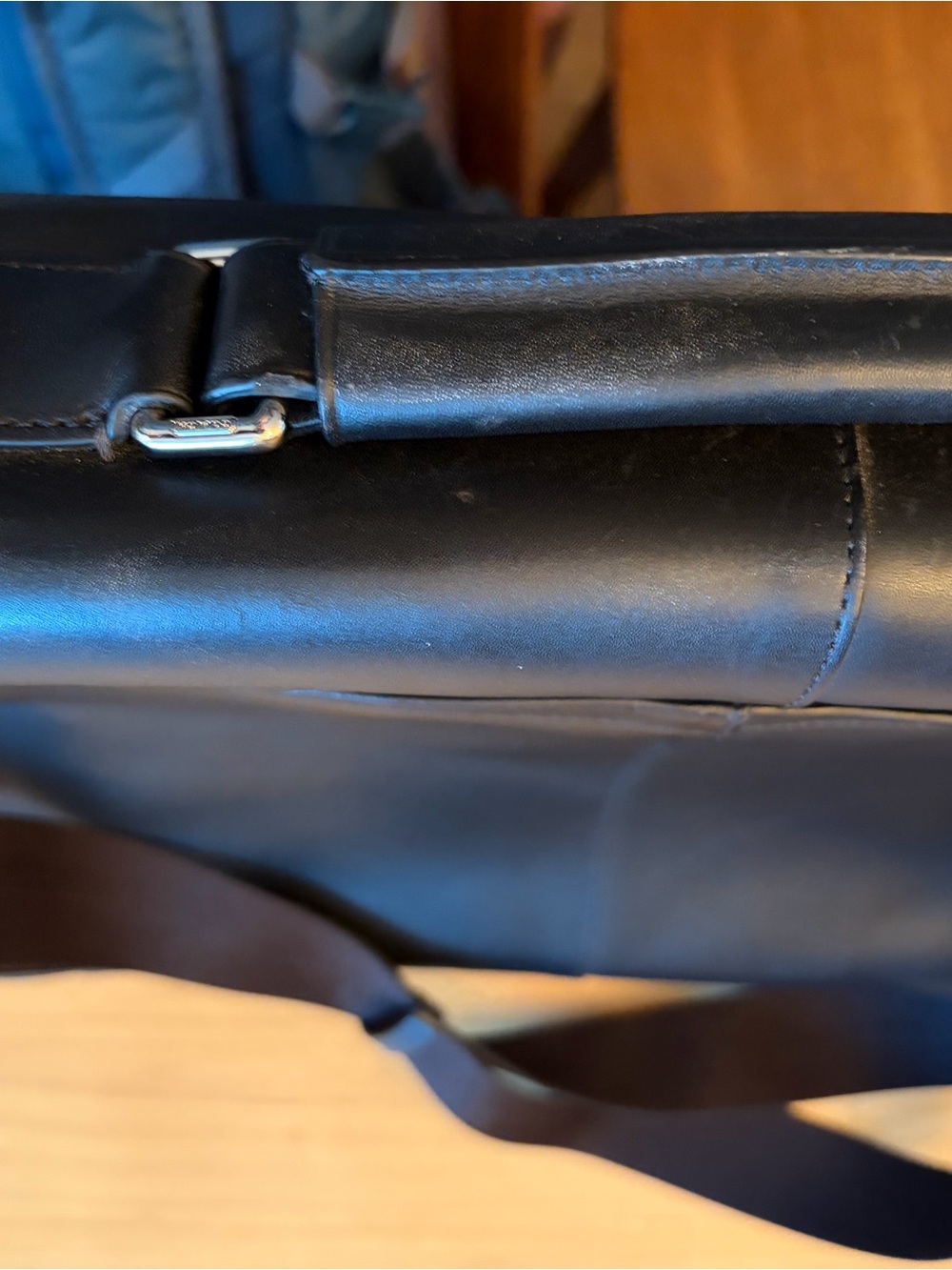 Coach Black Leather Men's Messenger Briefcase - Picture 6 of 8